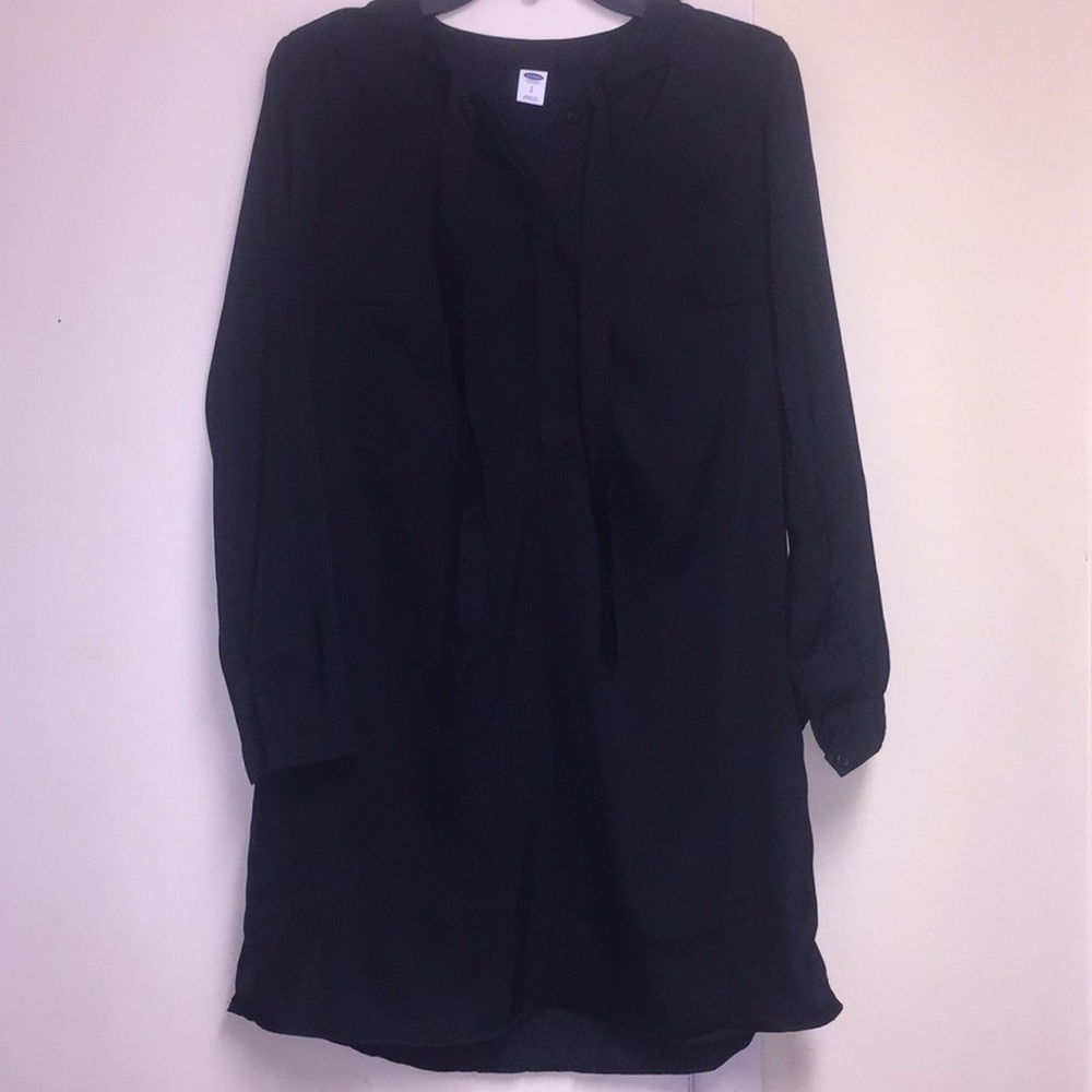 Old Navy Small black shirt dress